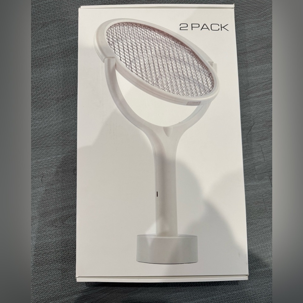 New 2-Pack Rotating Head Rechargeable Electric bug swatter.
